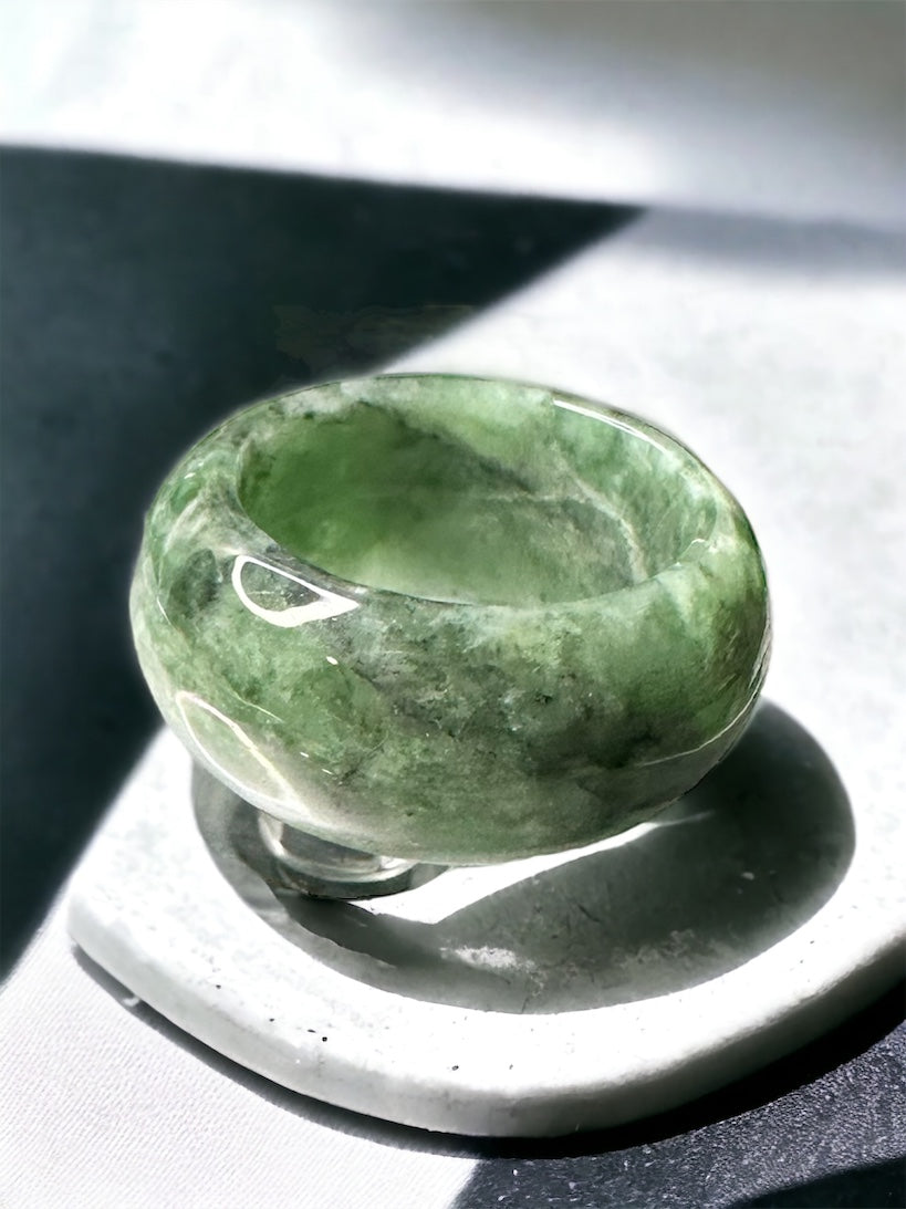 Blue Water Jade Ring